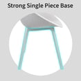 thumbnail image 6 of 2xhome Set of 2 Modern Perforated Egg-Shaped Dining Accent Chairs, Breathable Polka Dot Bowl Pod Pattern for Indoor or Outdoor Use, White, 6 of 14