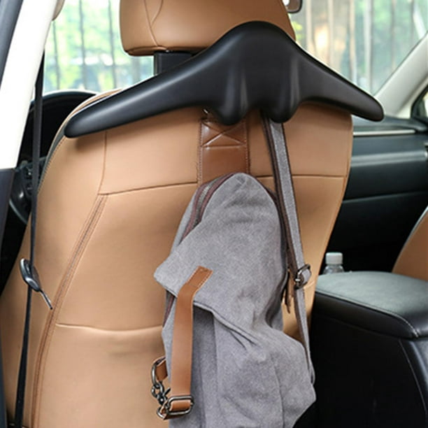 Car Coat Hangers PU Leather Safety Hanger, Portable Handle Hanging