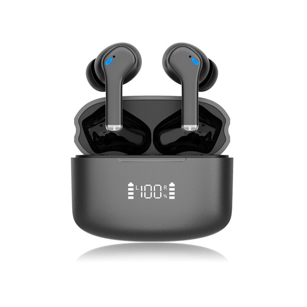 Auriculares compatibles con Bluetooth recargables de cancelación de ruido TWS Wireless LED Pantalla in-oreja Auriculares Control de voz Accesorios Inevent EL022571-00B