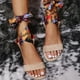 thumbnail image 4 of Sandalias con correa en el tobillo para mujer Zapatos de ocio para mujer de verano de colores mezclados a la moda Wmkox8yii  shjk2759, 4 of 9