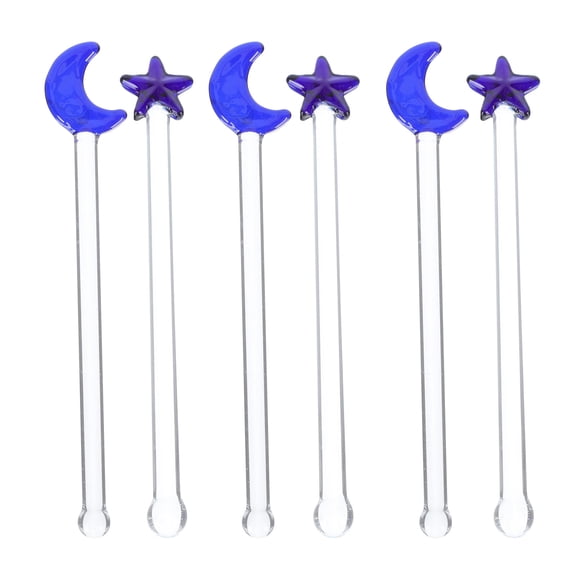 6Pcs Elegant Mixing Rods Wine Swizzle Sticks Cocktail Decor Wine Stirrer