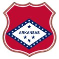 thumbnail image 1 of Placa Metal Vintage Arkansas Forma Especial Pintura Hierro Pared 30x30cm, 1 of 9