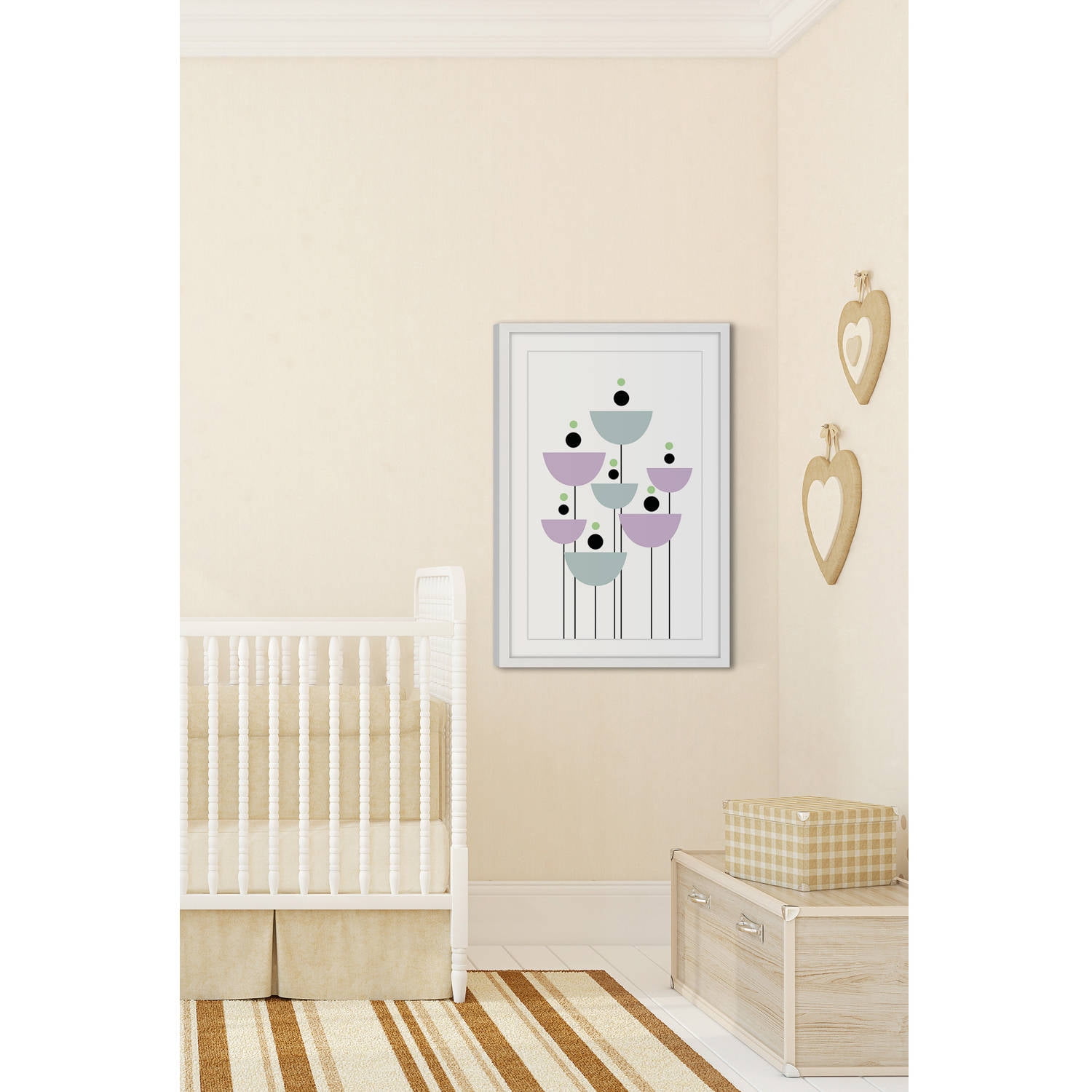 "Bowl Flowers" Framed Painting Print