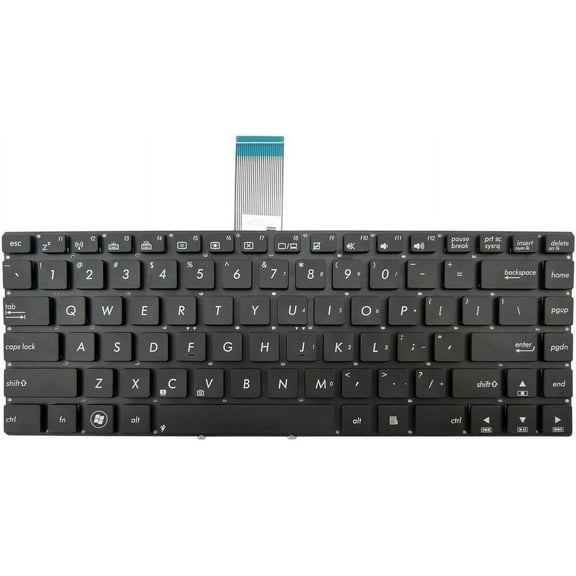 New Laptop Keyboard (Without Frame) Replacement for ASUS U37 U37V U37VC U47 U47A U47V U47VC P/N:0KNB0-4620US00 NJ7 AENJ7U00010 9Z.N8ABQ.G01 13GN8E1AM030-1 US Layout Black Color
