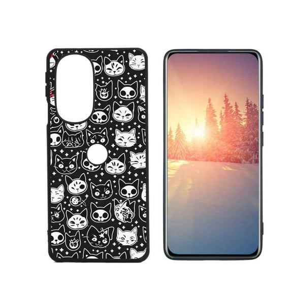 Mystic-cats-1 Phone Case, Degined for Motorola Edge Plus 2022 Case Men Women, Flexible Silicone Shockproof Case for Motorola Edge Plus 2022