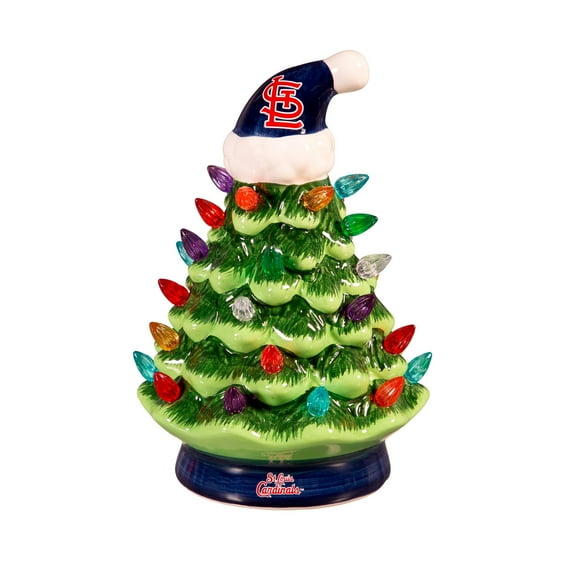 St. Louis Cardinals 8" LED Light Up Christmas Tree
