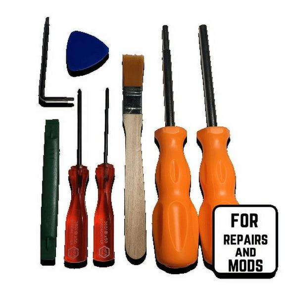 8-Piece Tool Set for Gaming Repairs and Mods for Nintendo, Sony, and SEGA Consoles