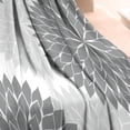 thumbnail image 3 of Gray Floral and Petal Pattern Blanket,Comfortable Soft Flannel Throw Blanket,All Season,Warm Lightweight Blankets for Sofa Bed Couch Living Room Chair,30"x40", 3 of 4