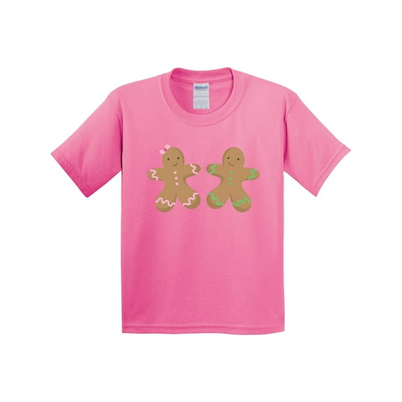 Inktastic Twin Gingerbread Boy and Girl Co Youth T-Shirt