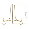thumbnail image 2 of Uxcell 2Pack 7 Inch Plate Stands for Display Iron Folding Easel Plate Holders, Gold, 2 of 5