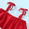 thumbnail image 3 of Toddler Infant Girl One Piece Bathing Suits and Hat Sleeveless Doughnut Swimwear Beach Wear, 3 of 5