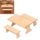 thumbnail image 4 of Mini Modelo de Muebles ANGGREK Banco de Mesa Largo de Casa de Muñecas de Bricolaje de Madera No Tóxica, 4 of 8