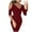 Red, variant on LYXSSBYX Women Long Sleeve Fall Drees for Women Sexy V-Neck Cocktail Mini Dress Straples Party Pencil Short Dresses