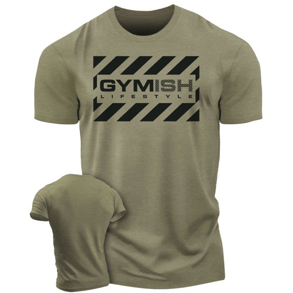 Gymish Gym Workout Shirt for Men – Motivational Lifting T-Shirt, Athletic Gym Tee for Men