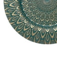 thumbnail image 3 of BalsaCircle 6 Round 13 in Teal Plastic Charger Plates Embossed Peacock Design Party Events Decorations Supplies, 3 of 8