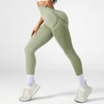 thumbnail image 5 of HOMBOM Winter Leggings for Womens Green Yoga High Waist Seamless Ladies Pants Training L, 5 of 6