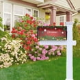 thumbnail image 5 of Merry Christmas Mailbox Cover Standard Size Red Christmas Tree Magnetic Mailbox Covers Winter Holiday Large Post Letter Box Covers Garden Yard Home Decor for Outside 21" x18", 5 of 6