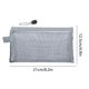thumbnail image 3 of Bolso de malla para lápices | Plástico para bolsa transparente con cremallera | Gran capacidad 4,9x8,2 pulgadas | Cremallera brillante duradera, organizador multiusos, blanco/gris/negro | Estuche, 3 of 6