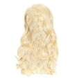 thumbnail image 2 of Wig with Bangs, Wigs for Women, Ladies Small Curly Hair Sets Wavy Curls Wig Can Be Straightened And Bent 28.3Inches (Pale Gold ), 2 of 2
