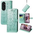 thumbnail image 1 of Funda Cartera FOXDOCK para OPPO Reno 10 , Flip PU con Relieve de Gatos y Perros, Tarjetero y Soporte, 1 of 6