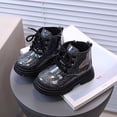 thumbnail image 5 of Owordtank Kids Girls' Boots Children's Boots Outdoor Boots Girls' Plush Short Boots Boys' boots, 5 of 8