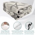 thumbnail image 4 of Quilts Twin XL Size, Grey Coastal Summer Soft Comforter Bedding Set for Bed, Coral Shell Starfish Nautical Beige Lightweight Quilted Bedspread with Pillow Cover(2 Pieces) for All Season, 68x98 Inch, 4 of 9