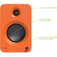 thumbnail image 2 of Kanto REN 200W Powered Speaker System with HDMI ARC Input for TV & Home Theater | USB-C and Bluetooth 5.3 | High/Low Pass Filter | Pair | Matte Orange, 2 of 5