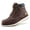 Brown, variant on Jacata Moc Toe Work Boots for Men Soft Toe Leather Non Slip Boots (Brown 10)