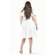 thumbnail image 3 of Vestido de lino con volantes Roman Fashion /Tallas Extras, 4355 (Blanco) blanco 36, 3 of 7