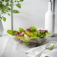 thumbnail image 2 of Exquisite Party Bowl Combo 4 Clear Convex Bowls (128oz) With 4 Each Serving Spoon and Fork  - 12 Count, 2 of 11