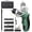 Green, variant on 49 count Electric  Set, 3.6V Rechargeable Power  with, 6Nm Screw  with LED Light, 6+1 Torque Electric Drill for Furniture Assembly, Electrical Appliance Repair