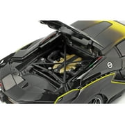 Lamborghini Sian FKP 37 #63 Yellow Metallic and Black 1/18 Diecast Model Car by Bburago