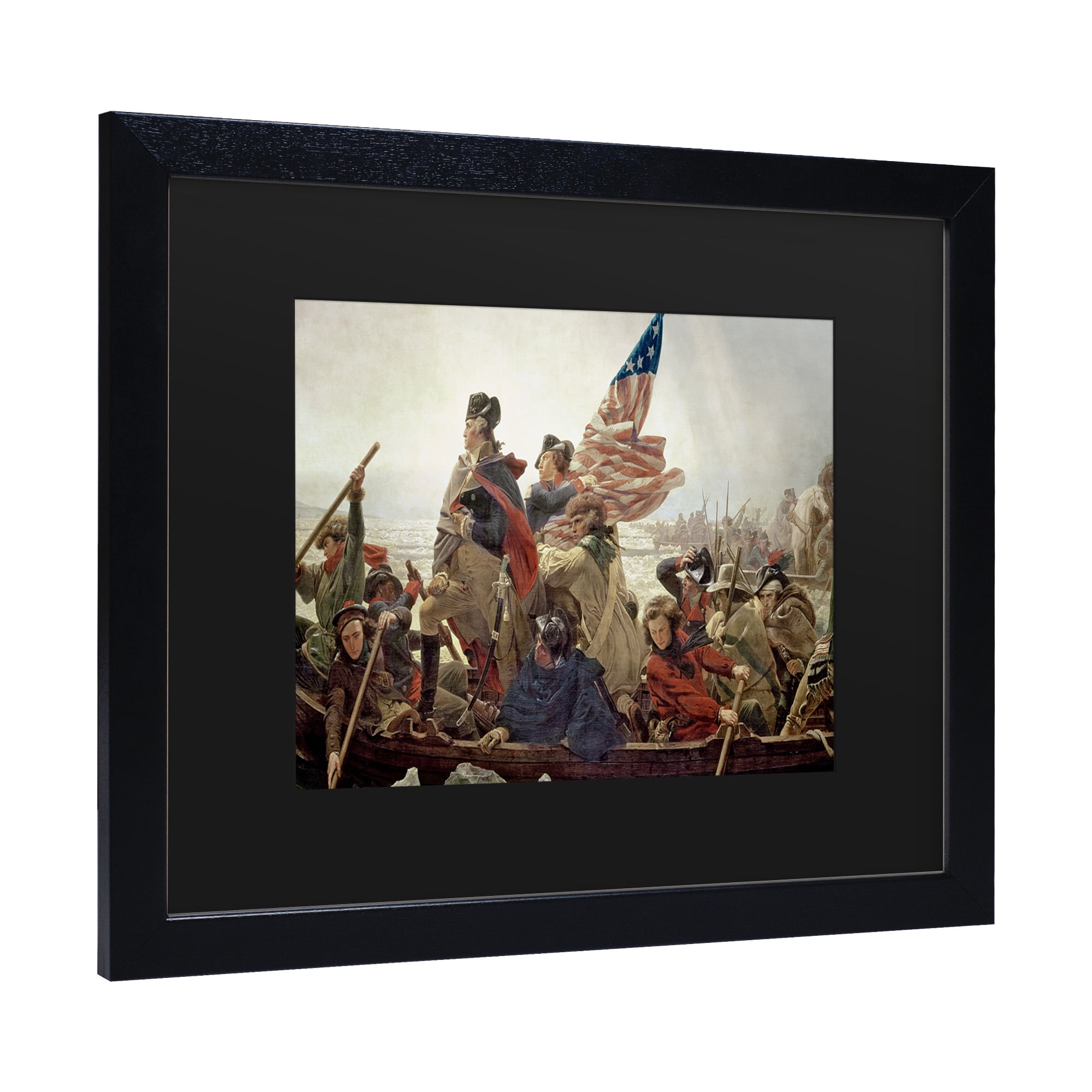 Trademark Fine Art ''Washington Crossing Delaware River in 1776' Canvas Art by Emanuel Leutze