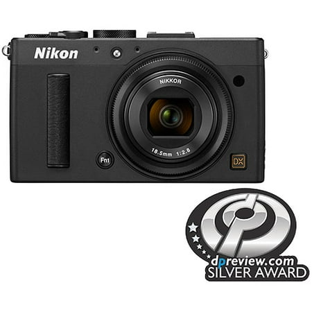 Nikon Black COOLPIX A Digital Camera with 16.2 Megapixels and 1x Optical Zoom
