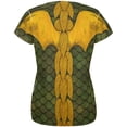 thumbnail image 2 of T-shirt pour Femmes à Imprimé Intégral de Costume Dragon Vert d'Halloween, 2 of 2