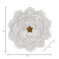 thumbnail image 7 of Sagebrook Home Contemporary Metal Flower Wall Decor, 7 of 7