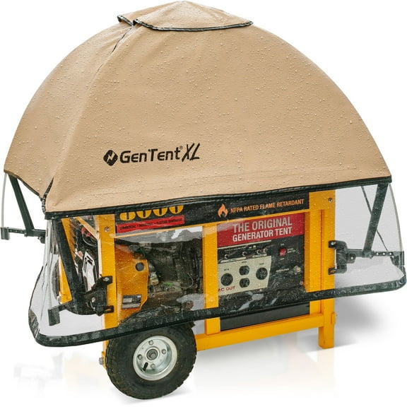 XL Generator Running Cover - Universal Kit (Standard - Tan) - for Larger Open Frame Portable Generators