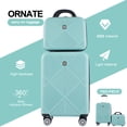 thumbnail image 4 of Tripcomp Luggage Sets 2 Piece Suitcase Set (14/20/)Hardside Suitcase with Spinner Wheels Lightweight Carry On Luggage(Light Blue), 4 of 9
