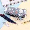 thumbnail image 5 of Estuche de lona para lápices, estuche para lápices, bolsa de almacenamiento, estuche para gadgets de papelería, estuche para cosméticos Ofspeizc CPB-US-XD75-2, 5 of 5