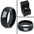 thumbnail image 4 of Tungsten Montana The Treasure State Band Ring 8mm Men Women Comfort Fit Black Dome Brushed Polished, 4 of 4