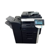 Restored Konica Minolta Bizhub 283 Black & White Multifunction Copier Printer Scanner – 28 ppm, Scan Color, Duplex, 2 Trays, Network