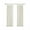 White, variant on Gracie Mills Elroy Twist Tab Lined Faux Silk Window Curtain Panel - GRACE-113