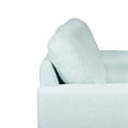thumbnail image 5 of Benjara BM218214 Fabric Upholstered Wooden Sofa with Block Tapered Feet, Light Blue, 5 of 9