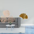thumbnail image 2 of Arte de pared de madera y hierro con hojas de palma y ginkgo tropicales. Escultura abstracta creativa de la para dormitorio, baño, sala de esta, 2 of 8