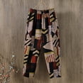 thumbnail image 2 of PuLe Capris Trousers for Women Women Casual Harem Pants Large Pants String Side Floral Trousers, 2 of 4