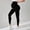Black, variant on LJEFF Maternity Leggings, Over Belly Tummy Control 4-Way Stretch Butt Lift Yoga for Pregnant Navy