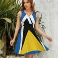 thumbnail image 7 of Saint Lucia Flag Sundress Sleeveless Dress Summer Women Clothes Dress for Women Dresses, 7 of 7