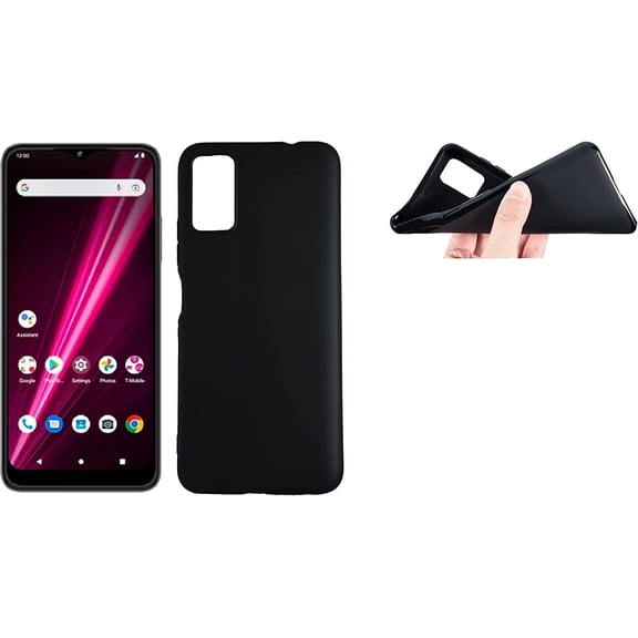 For T-Mobile REVVL 6 Pro 5G TMAF035G TPU 1-Piece Cover Phone Case - Black