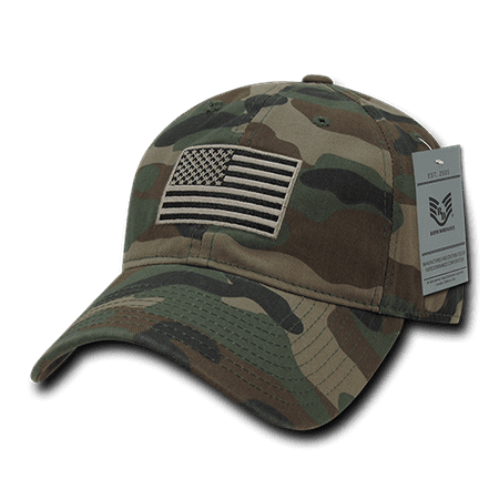 Rapid Dominance US USA American Tonal Flag Dad Caps Hats Washed Cotton Polo