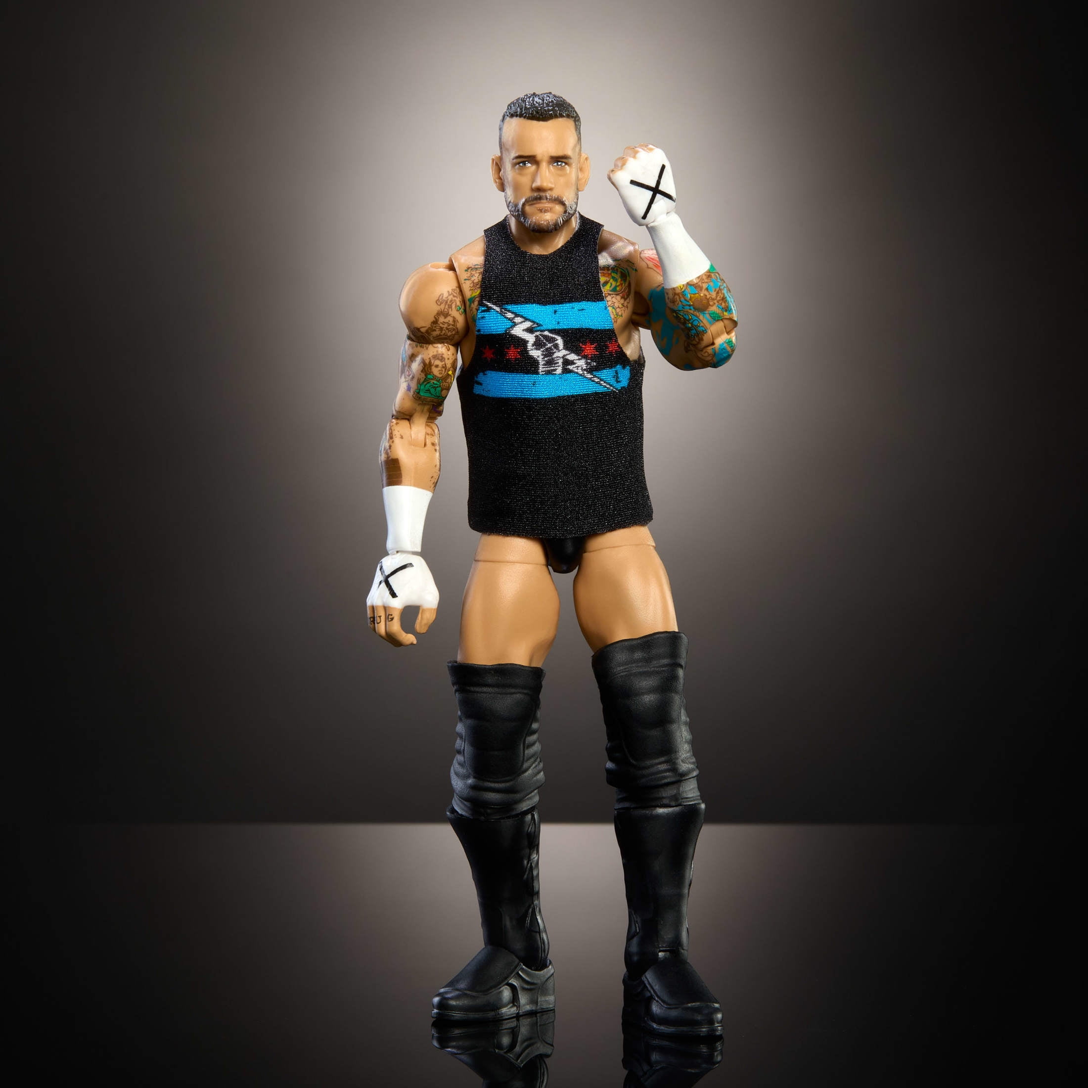 WWE Top Picks Elite Action Figure & Ring Gear, Accessories Set, CM Punk 6-inch Collectible